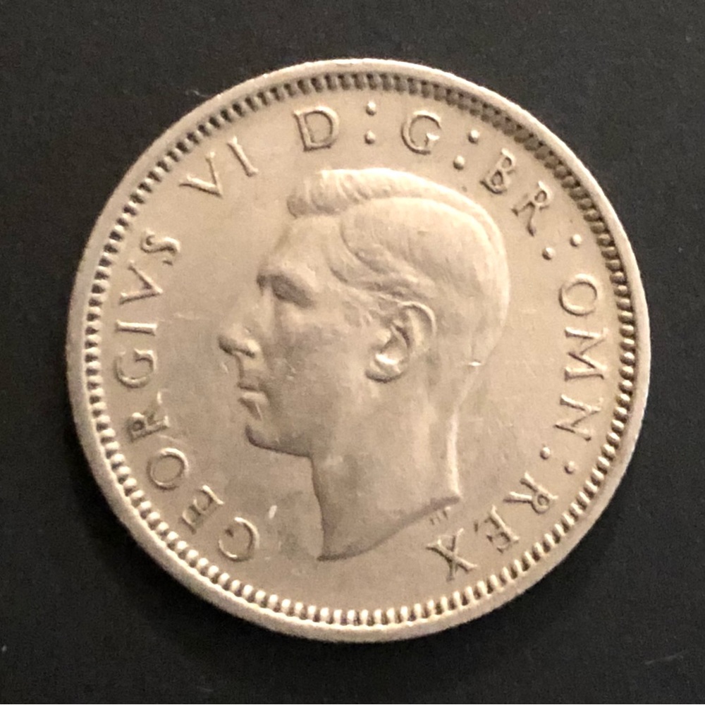 WEDDING SIXPENCE - GEORGE VI UK 🇬🇧 - BRIDAL GIFT - WEDDING ANNIVERSARY - Picture 3 of 6
